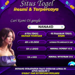 Nana4D Merupakan salah satu platfrom Situs Toto yang menawarkan pengalaman bermain yang seru dan memuaskan karena kami memiliki pasaran toto terlengkap