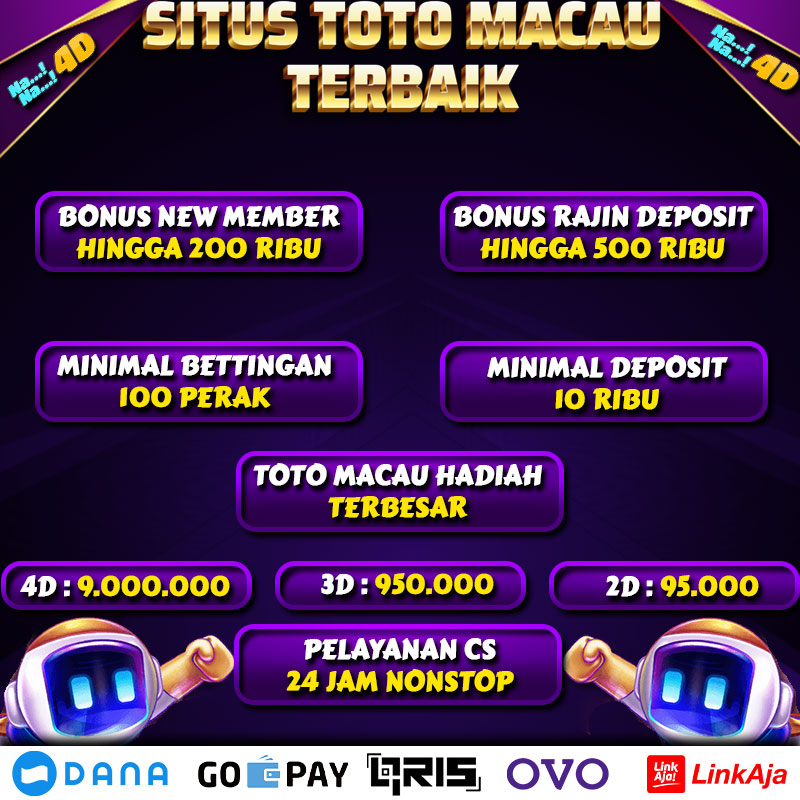 NANA4D Merupakan penyedia permainan toto macau terbaik yang sudah hadir sejak lama pastinya sudah memiliki banyak pengalaman sebagai penyedia permainan toto macau