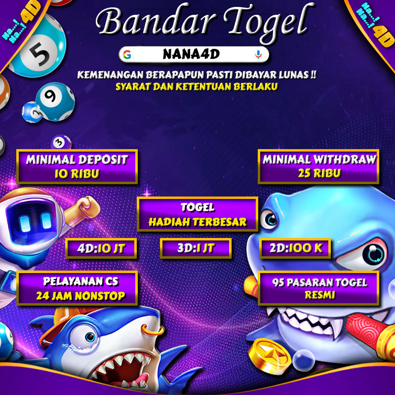 NANA4D Bo Togel 2D Bet 100 Perak Hadiah 100 RIBU - Nana4d Hadir sebagai bo Togel yang memiliki beragam pasaran togel.